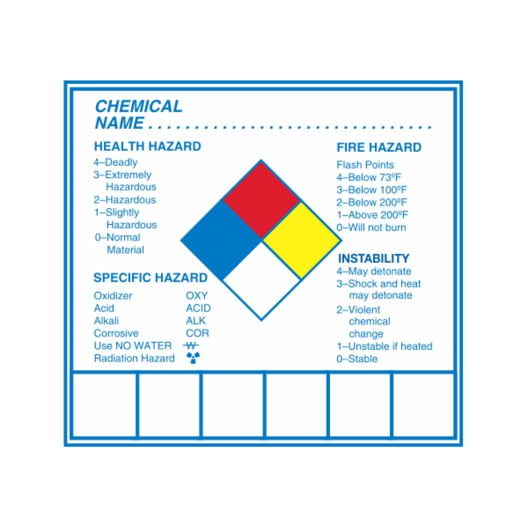 Chemical Hazard Decals with Symbols - Chemical Hazard Decal 2 3/4 x 3 ...