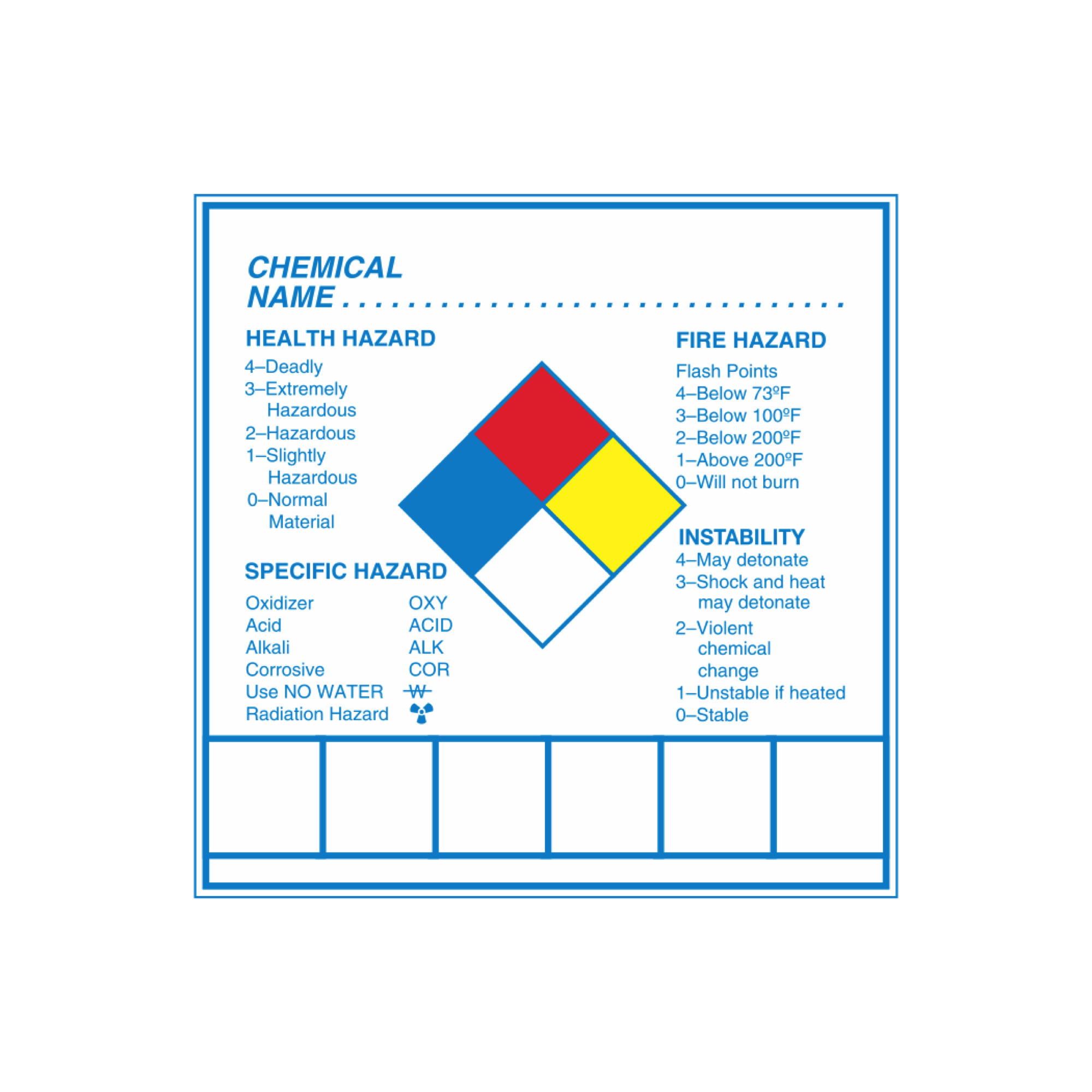 Chemical Hazard Decals with Symbols - Chemical Hazard Decal 4 1/2 x 4 1 ...