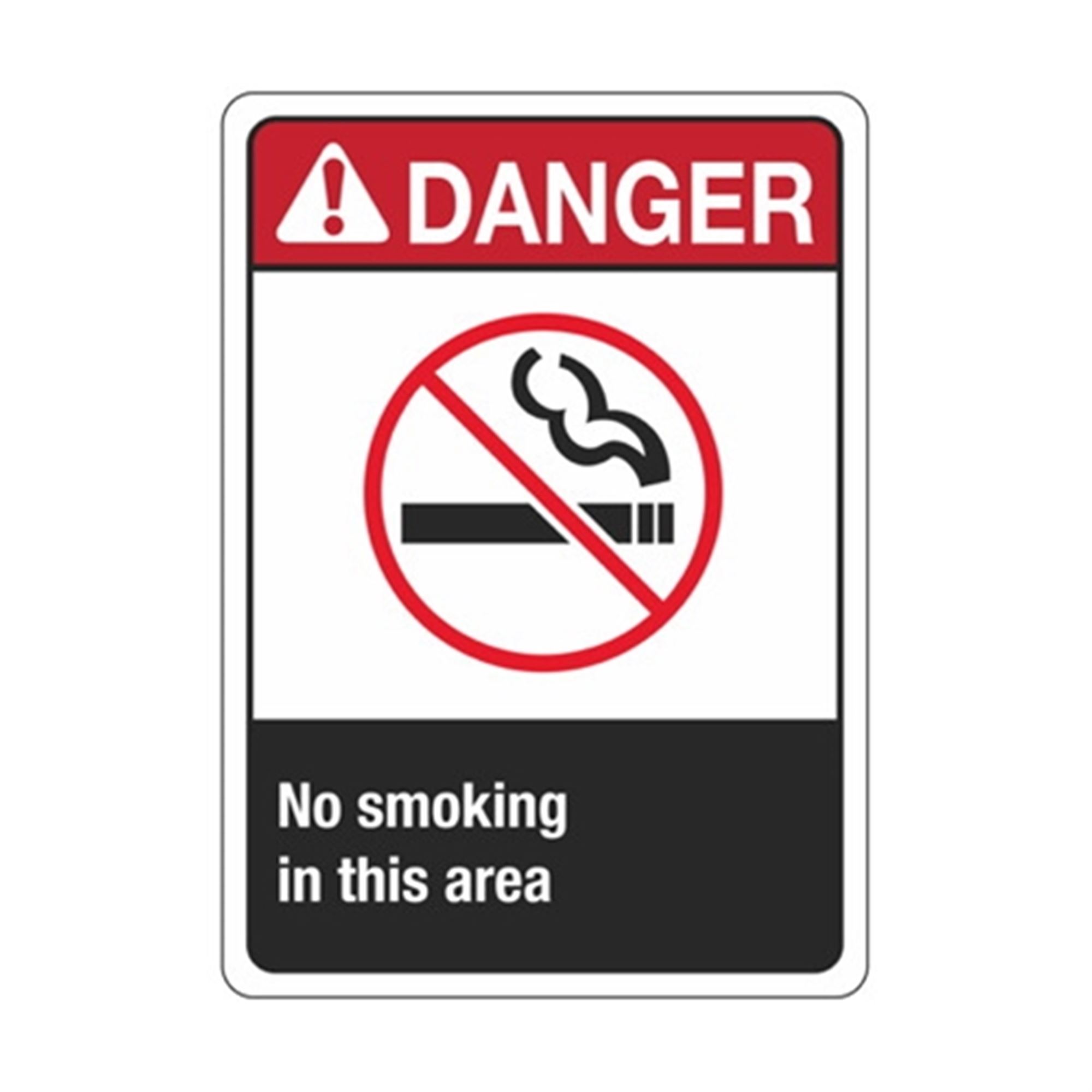 Danger No Smoking In This Area sign | Carlton Industries