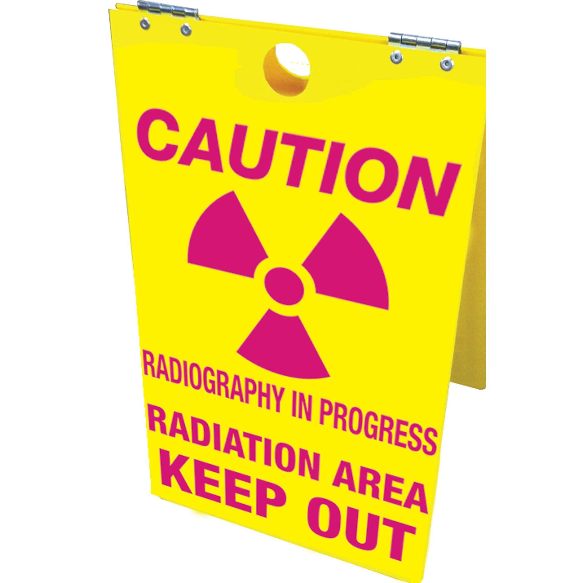 Caution Radiography In Progress Radiation Keep Out Floor Stand 12x20