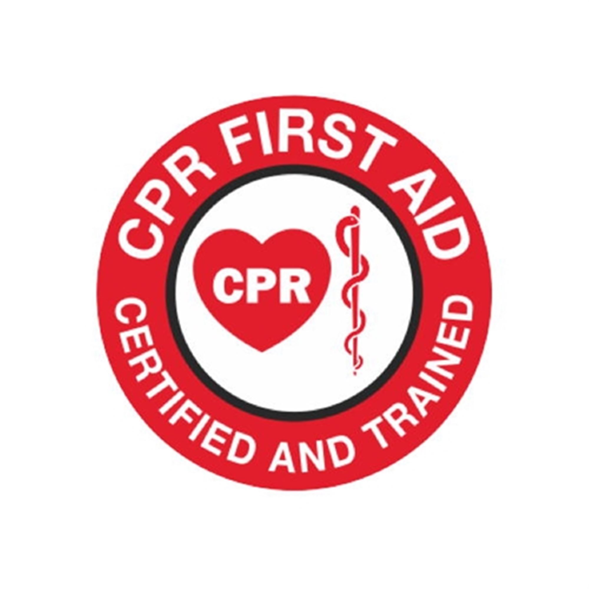 CPR First Aid Certified & Trained Hard Hat Decal | Carlton Industries