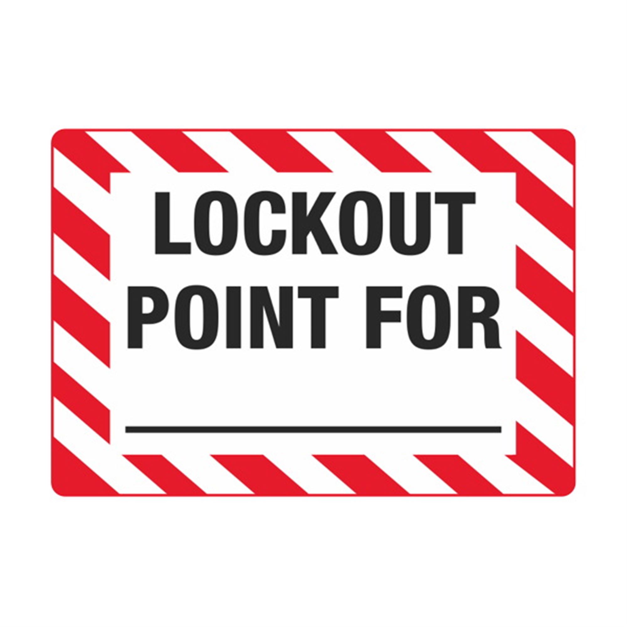 Electrical Decals Lockout Point For 3 12 X 5 Carlton Industries