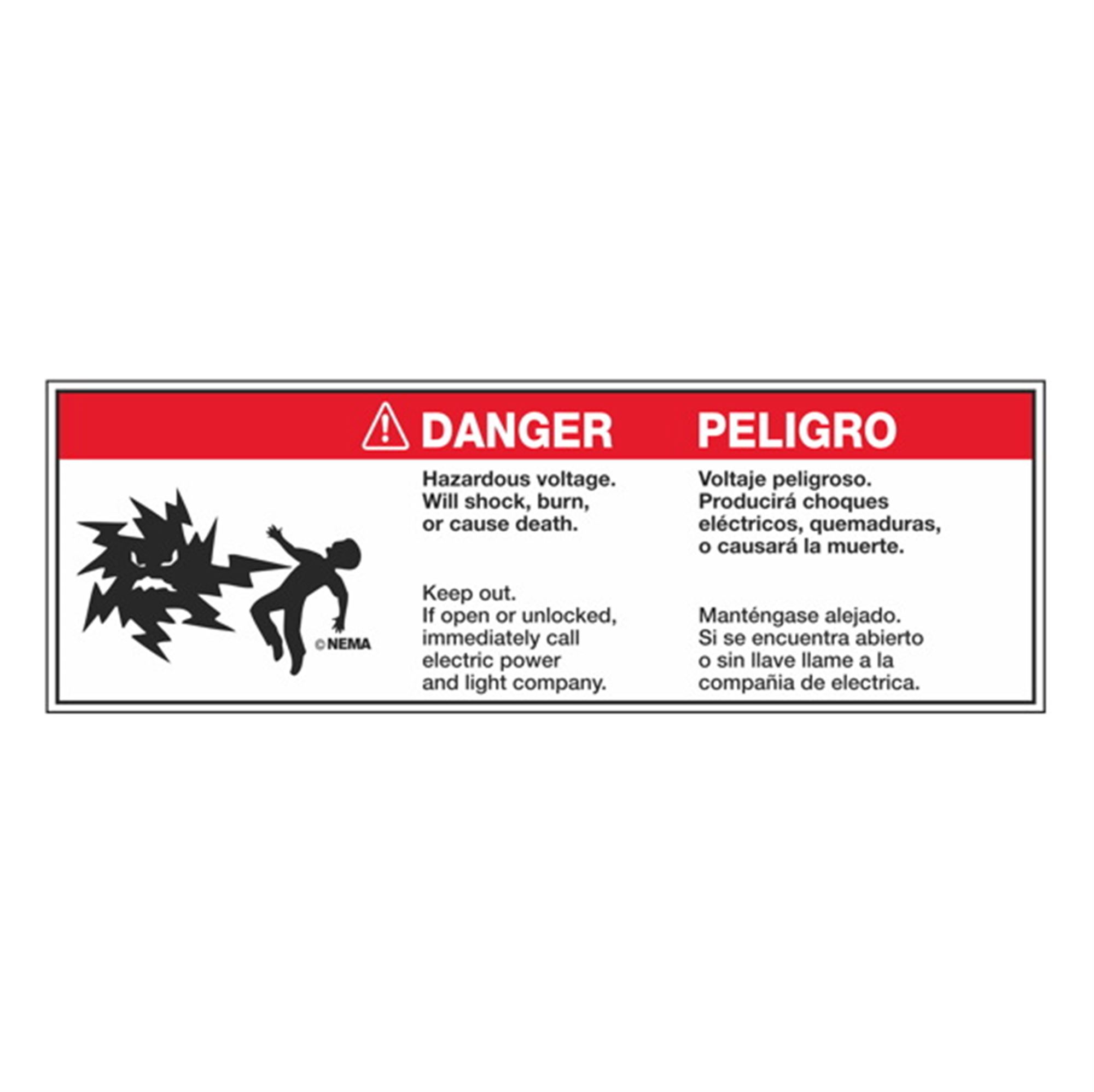 Danger/Peligro (Mr. Ouch) 3 1/2 x 10 1/2 - Decal | Carlton Industries