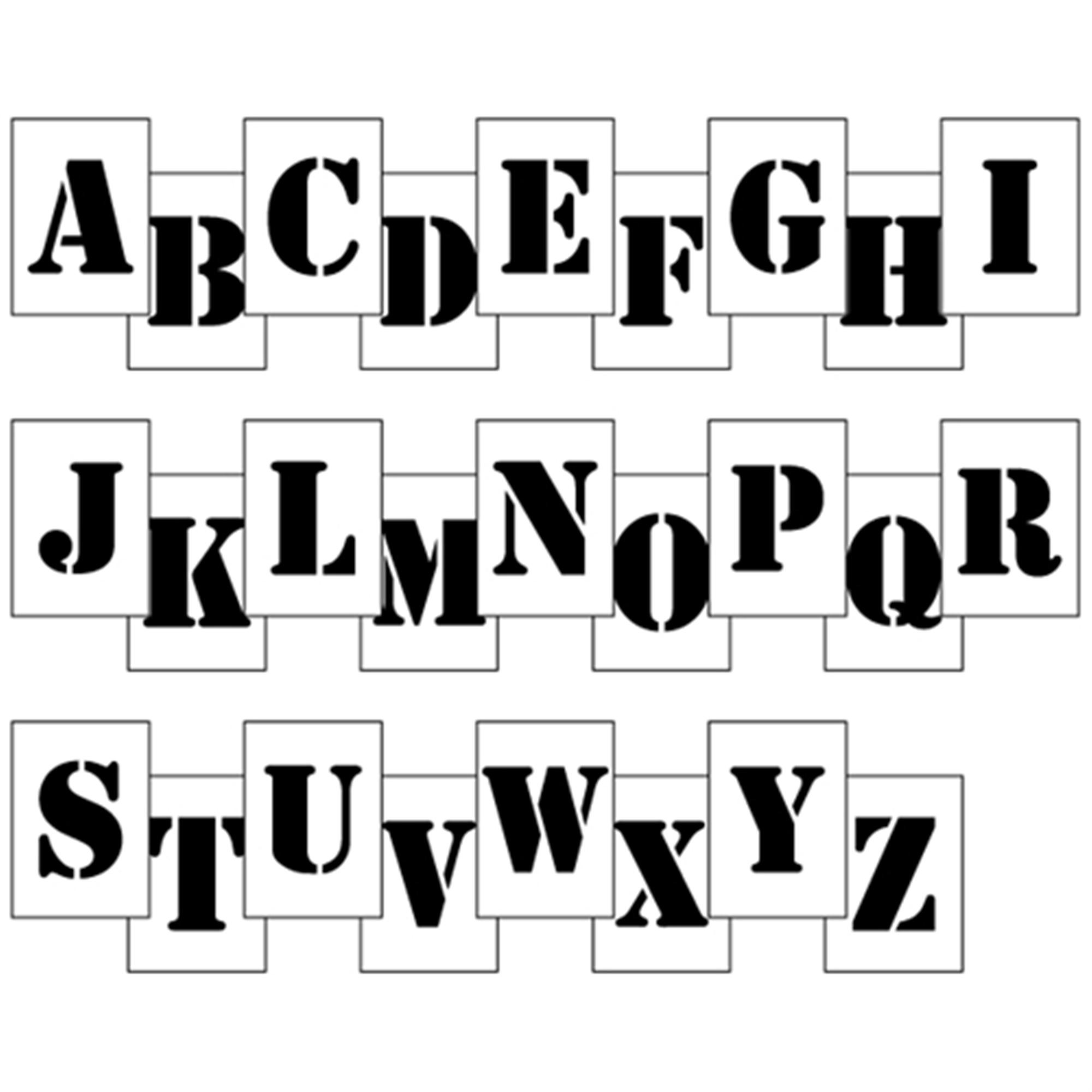 Polyethylene Stencil 3 to 12