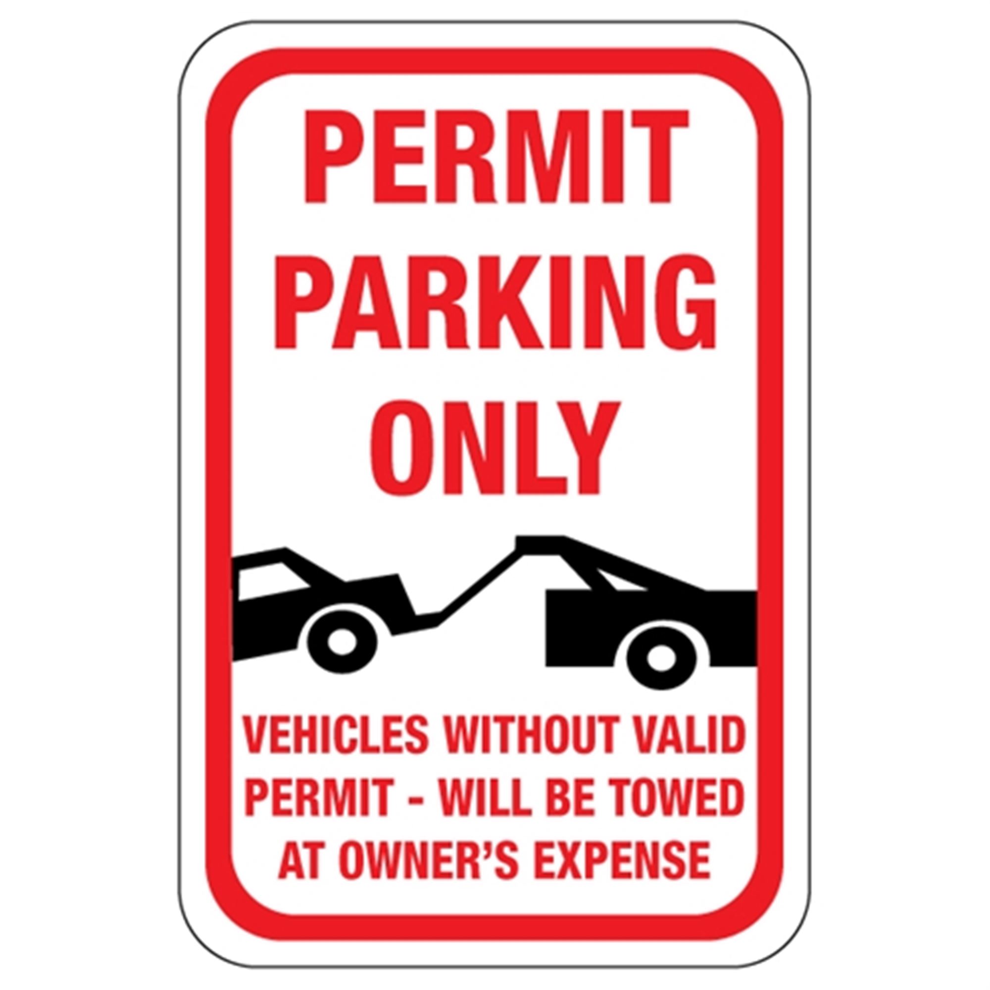 Permit Parking Only Sign 12