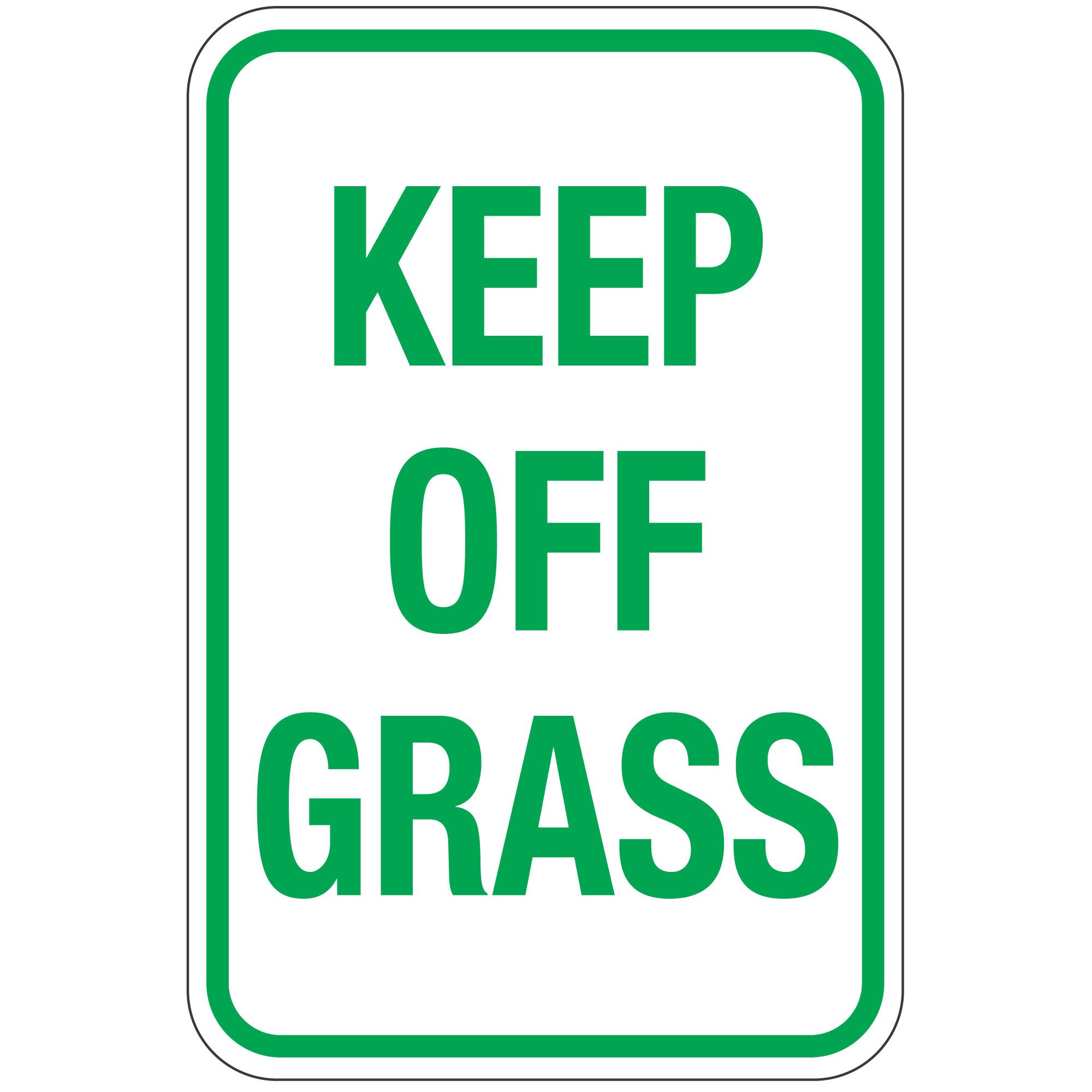 Keep Off Grass Sign 12