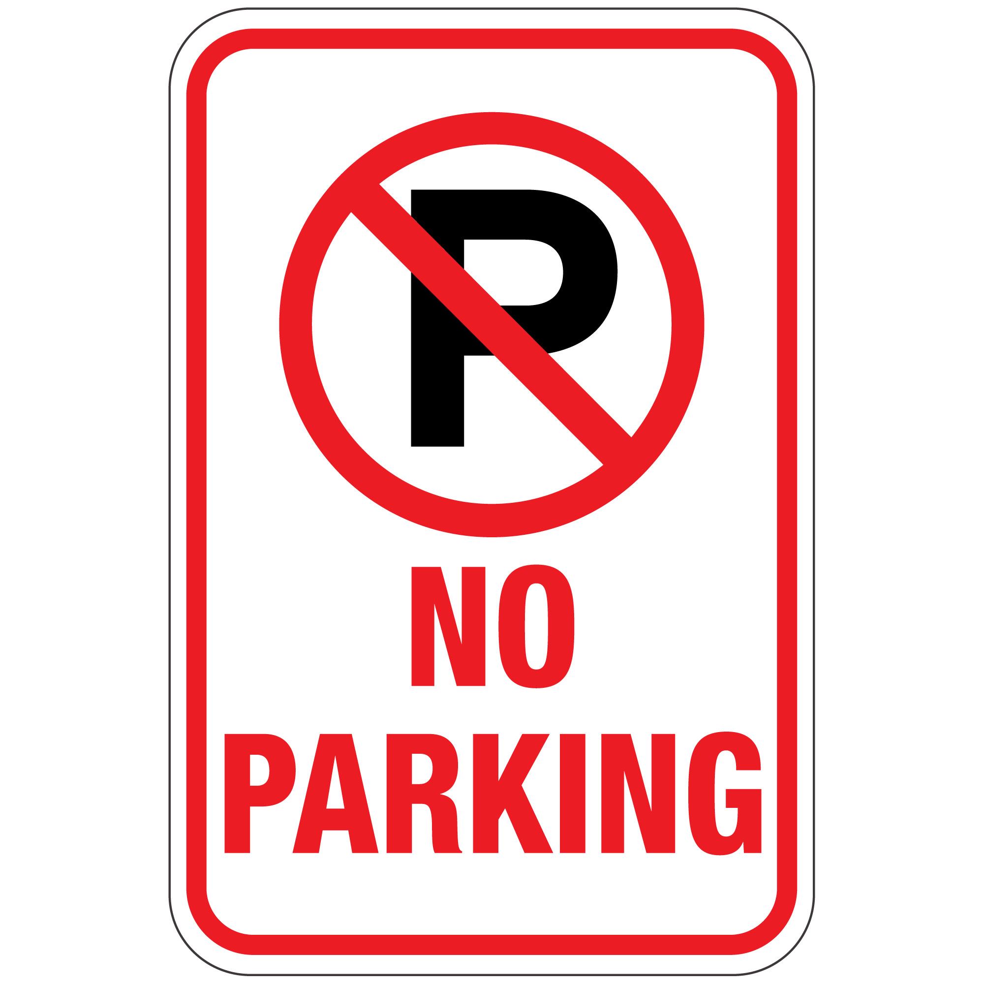 No Parking (Graphic) No Parking Sign 12 x 18 | Carlton Industries