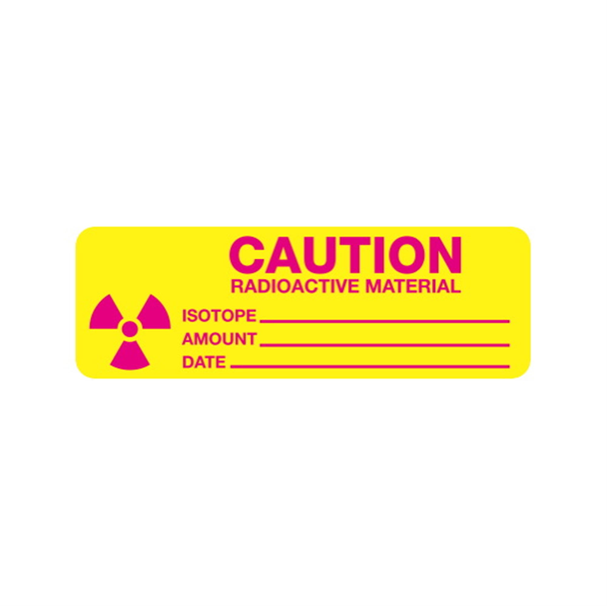 Caution Radioactive Material - Paperstock Label | Carlton Industries