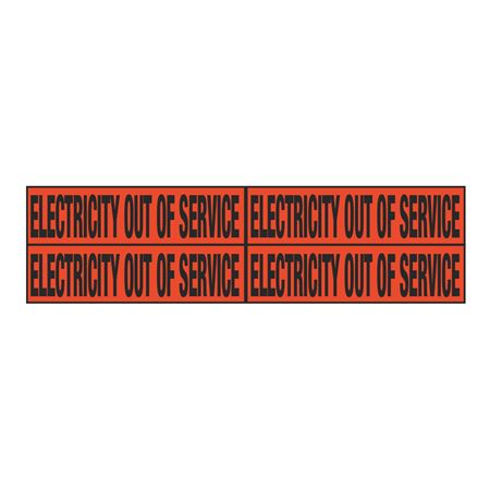 Electricity Out of Service Quad Electrical Marker - EM2