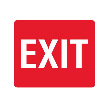 3D Exit Wall Sign 8x14 | Carlton Industries