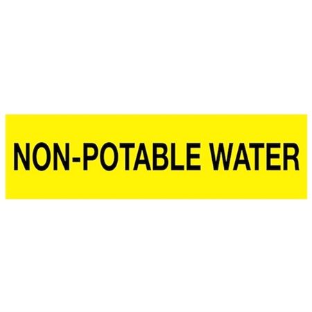 ANSI Pipe Markers Non Potable Water - PK/10