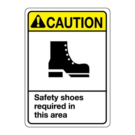 ANSI Safety Shoes Required In This Area Sign | Carlton Industries