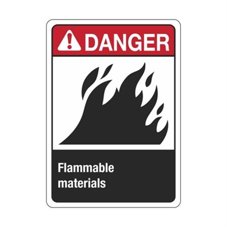 Danger Flammable Materials Sign | Carlton Industries