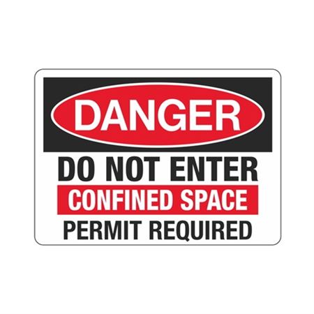 Danger Do Not Enter Confined Space Permit Required Sign | Carlton ...