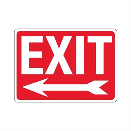 EXIT Left Arrow Sign | Carlton Industries