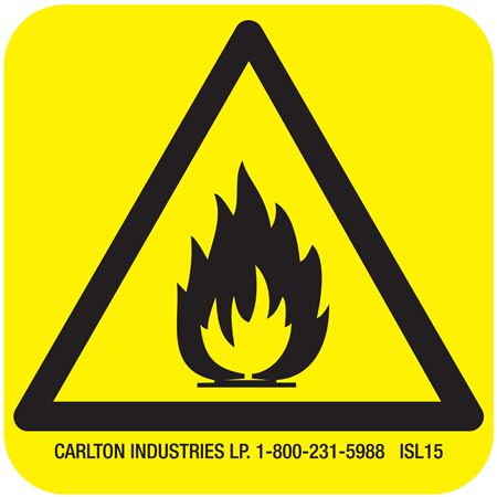 International Symbol Sign - Flammable Material