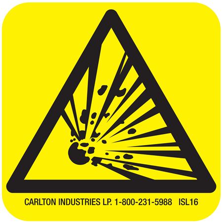 International Symbol Sign - Explosive Material