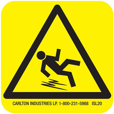 International Symbol Sign - Slippery Surface