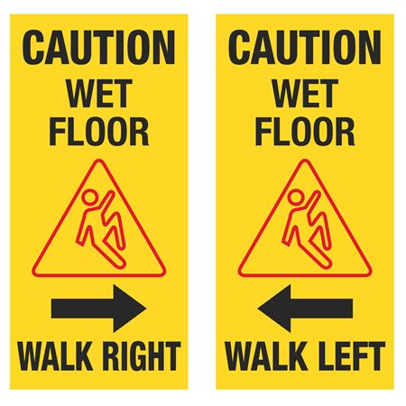 Safety Floor Signs - Caution Wet Floor  25.5 x 10 x 1.5