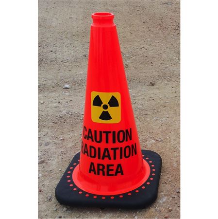 Caution Radiation Area Traffic Cone