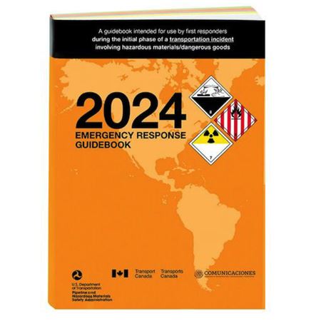 Emergency Response Guidebook 2024 - Full Size, English Standard bound 5.5 x 7.5in.