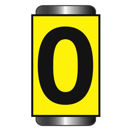 Pole and Cable Markers - 2" Yellow Horizontal