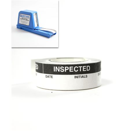 Zip Tape Calibration Labels - Inspected - 3/4 x 1 1/2