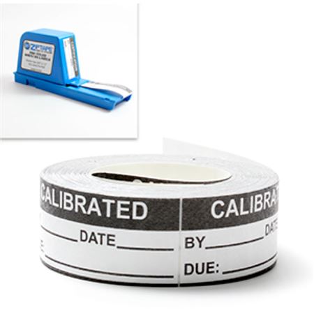 Zip Tape Calibration Labels - Calibrated - 3/4 x 1 1/2