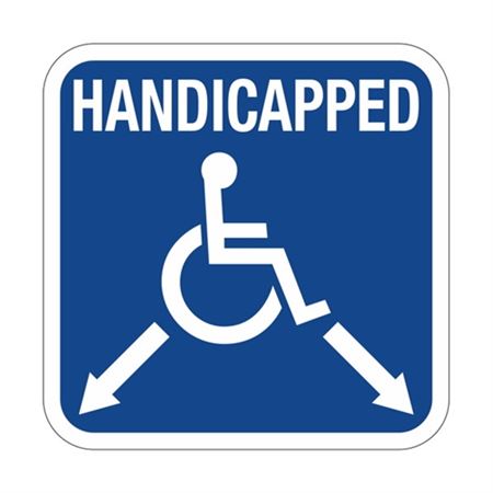 Handicapped with Arrows - Symbol Sign | Carlton Industries