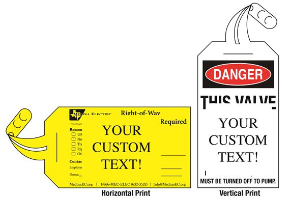 Custom Self-Locking Tags