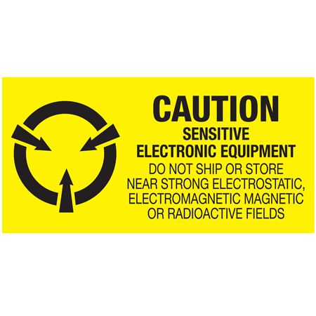 Static Awareness - Caution Sensitive Electronic Equipment