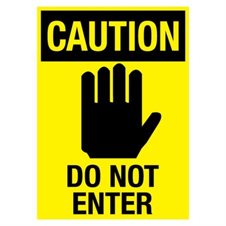 Caution Do Not Enter Sign | Carlton Industries