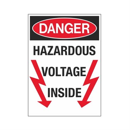 Danger Hazardous Voltage Inside Sign | Carlton Industries