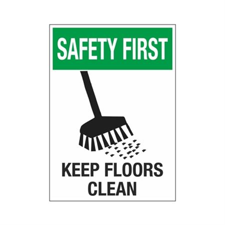 Safety First Keep Floors Clean 10