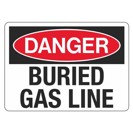 Danger Buried Gas Line - 10