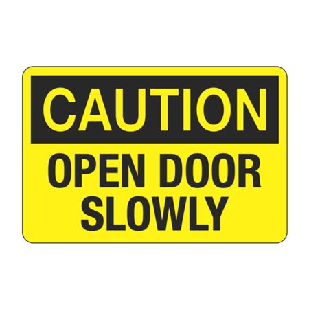 Caution Open Door Slowly Decal | Carlton Industries