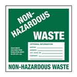 Custom Non-Hazardous Waste - Paper Label