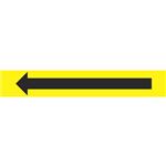 Arrow Pipe Markers - Single - Yellow - 4" x 24" - Pk 25