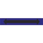 Arrow Pipe Markers - Double - Blue - 4" x 24" - Pk 25