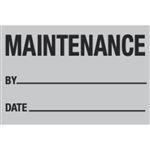 Maintenance - Aluminum Calibration Label