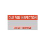 Due For Inspection - QC Write-On Decal