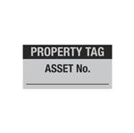 Property Tag Asset No. - Write-On Decal