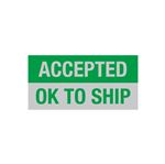 Accepted OK To Ship - QC Write-On Decal