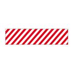 Truck/Tank Decals - Red/White Striped Reflective Decal