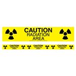 Caution Radiation Area Barricade Symbol Tape