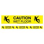 Caution Wet Floor Barricade Symbol Tape