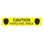 Caution Hard Hat Area Barricade Symbol Tape