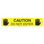 Caution Do Not Enter Barricade Symbol Tape