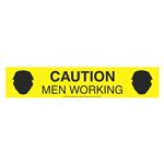 Caution Men Working Barricade Symbol Tape