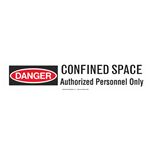 Confined Space Authorized Personnel Only Barricade Tape